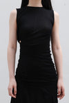 Un Morceau Irregular Cutout Twist Top UM231SZ31 Black PUM44